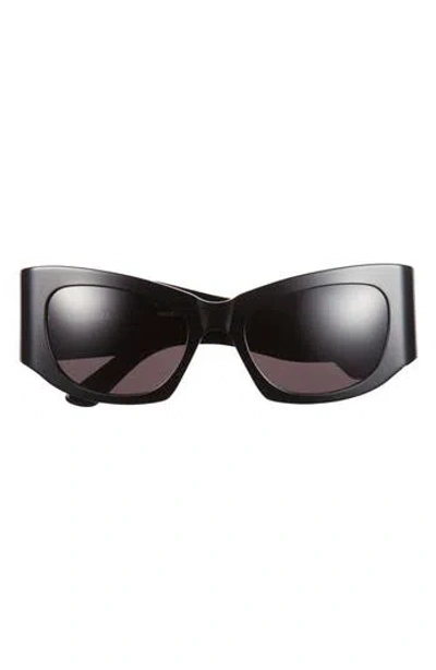 Balenciaga 54mm Cat Eye Sunglasses In Black