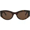 Balenciaga 54mm Cat Eye Sunglasses In Brown