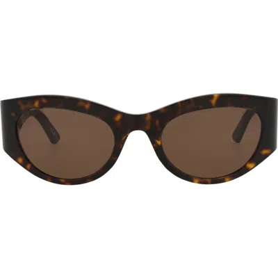 Balenciaga 54mm Cat Eye Sunglasses In Brown