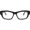 Balenciaga 54mm Rectangular Optical Glasses In Black