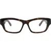 Balenciaga 54mm Rectangular Optical Glasses In Brown