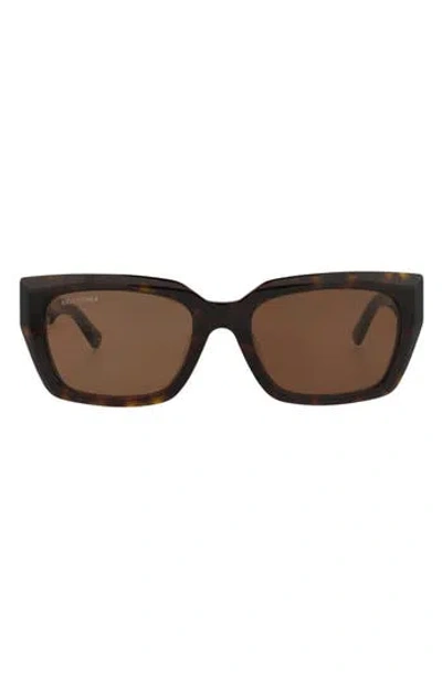 Balenciaga 54mm Square Sunglasses In Black