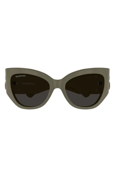 BALENCIAGA 55MM BUTTERFLY SUNGLASSES