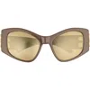 Balenciaga 55mm Cat Eye Sunglasses In Brown