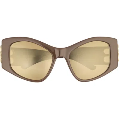 Balenciaga 55mm Cat Eye Sunglasses In Brown