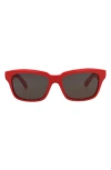 Balenciaga 55mm Rectangular Sunglasses In Multi