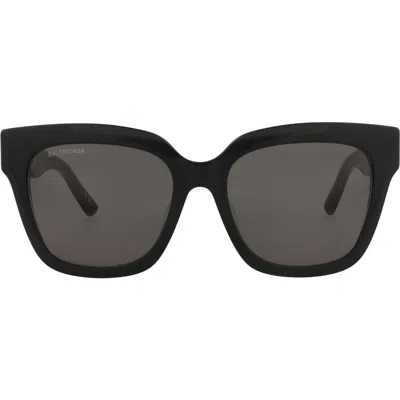 Balenciaga 55mm Square Sunglasses In Black