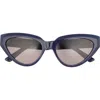 Balenciaga 56mm Cat Eye Sunglasses In Multi