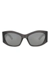 Balenciaga 56mm Square Sunglasses In Gray