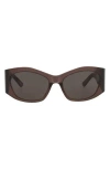 Balenciaga 56mm Square Sunglasses
