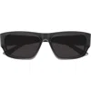 Balenciaga Eyewear Rectangular Frame Sunglasses In Grey