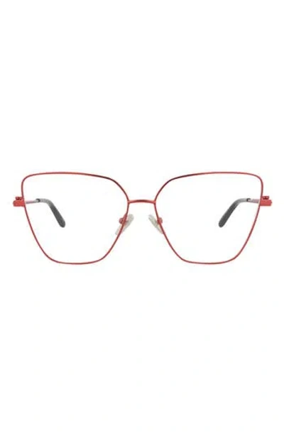 Balenciaga 59mm Cat Eye Optical Glasses In Red