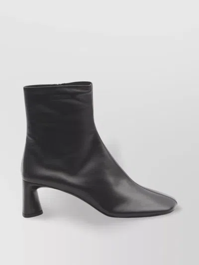 Balenciaga 60mm Heel Square Toe Leather Boots