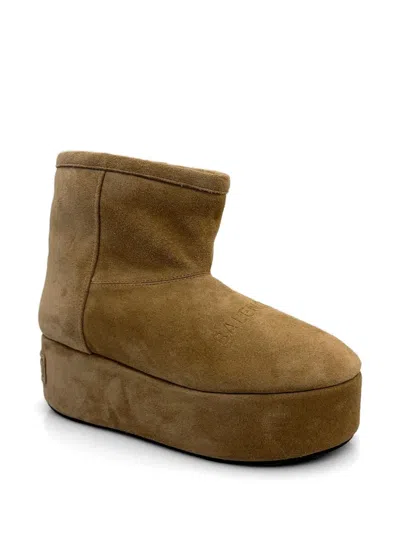 Balenciaga 65mm Mini Platform Boots For Women In Brown