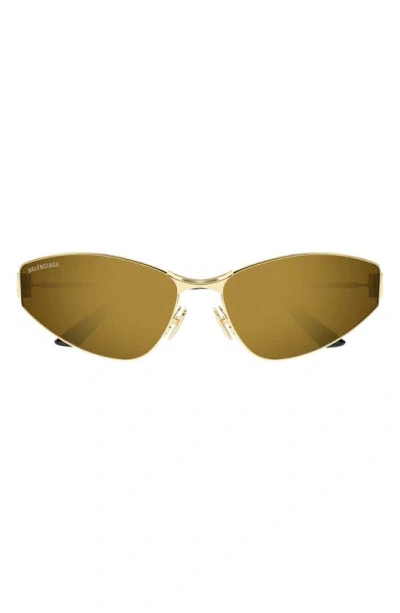 Balenciaga 65mm Oversize Cat Eye Sunglasses In Green