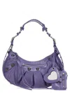 Balenciaga Light Purple Leather Le Cagole S Shoulder Bag In Purple