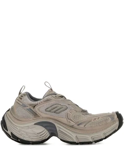 Balenciaga 6xl Lace-up Sneakers In Taupe/grey