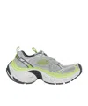 Balenciaga Multicolor Mesh And Rubber 6xl Sneakers In Gray