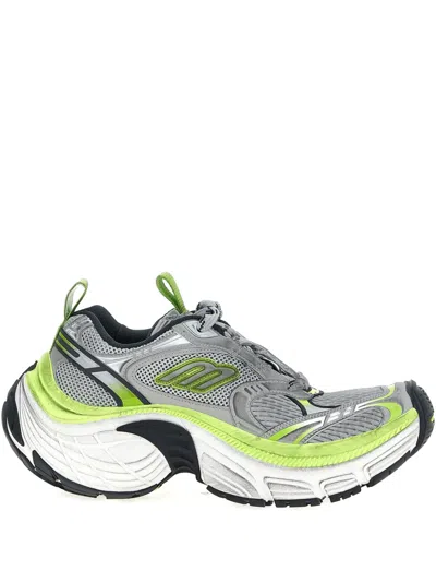 Balenciaga Sculpted Low-top Sneakers In Performance Blend In Gray