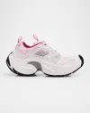 Balenciaga Multicolor Mesh And Rubber 6xl Sneakers In 9511 Whit/l Pink/gry/blac