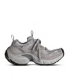 Balenciaga Men Cappuccino Mesh And Rubber 6xl Sneakers In Brown