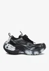 Balenciaga 6xl Spray-effect Sneakers In Black