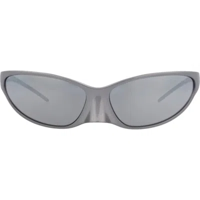 Balenciaga 70mm Wraparound Sunglasses In Yellow