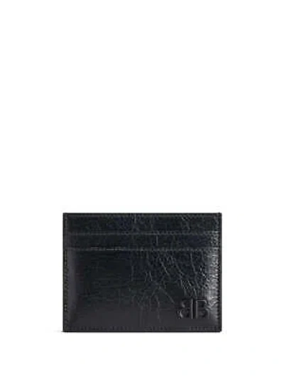 Pre-owned Balenciaga 766547 Man Black Wallet 100% Original