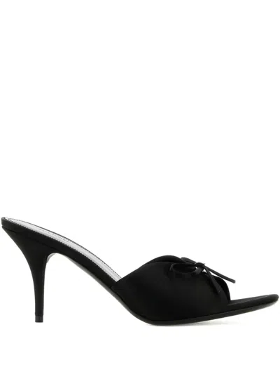 Balenciaga 80mm Bow-detailing Mules In Black