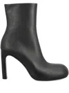 Balenciaga 80mm Fargo Leather Ankle Boots In Black
