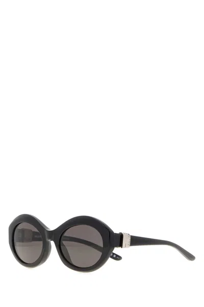 Balenciaga 847010t0039 Acetate Round Sunglasses In Yellow