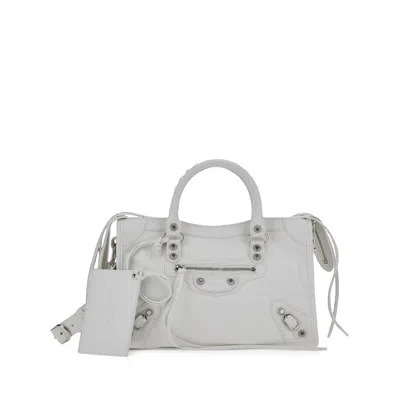 Balenciaga Small Le City Leather Tote Bag In Red