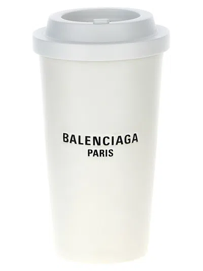 Balenciaga '9 Am' Clutch In White