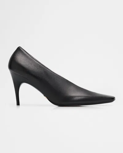Balenciaga 90mm Duchesse Nappa Leather Pumps In Black