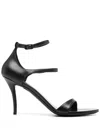 Balenciaga Honey Sandals In Black Leather In Black