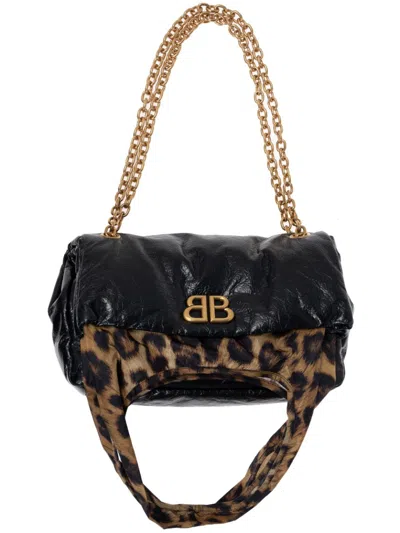 Balenciaga Women Monaco Small Shoulder Bag In Multicolor