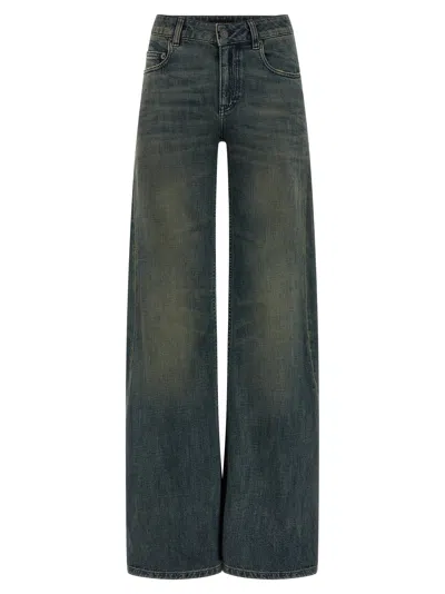 BALENCIAGA A GAMBA AMPIA JEANS BLUE