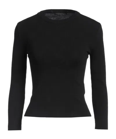 Balenciaga A Light And Thin Round-neck Knitted Sweater In Black