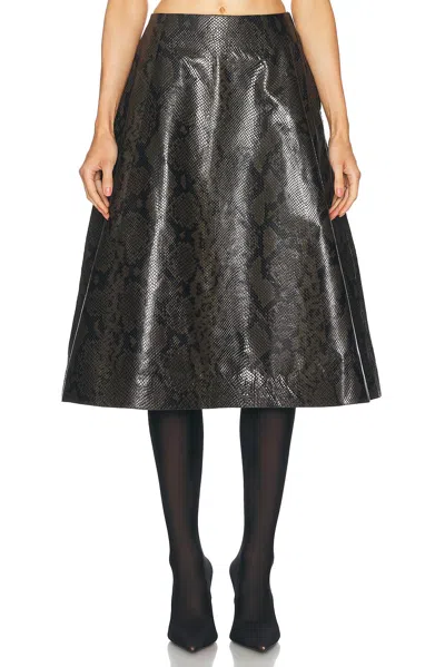 Balenciaga A Line Skirt In Kaki