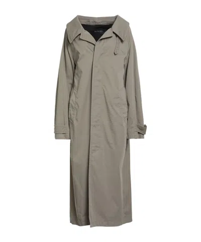 Balenciaga A Simple And Long Coat In Gray