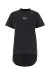 Balenciaga Women Hybrid T-shirt Dress With Sport Icon Logo In Black