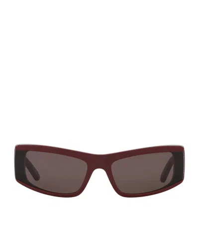 Balenciaga Acetate 06e000315 Sunglasses In Red