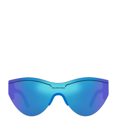 Balenciaga Acetate 6e000185 Sunglasses In Blue