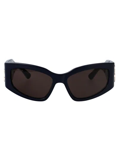 Balenciaga Squared Sunglasses Bb0321 S 007 In Black