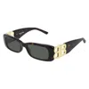 Balenciaga Acetate Eyewear Sunglasses In Black