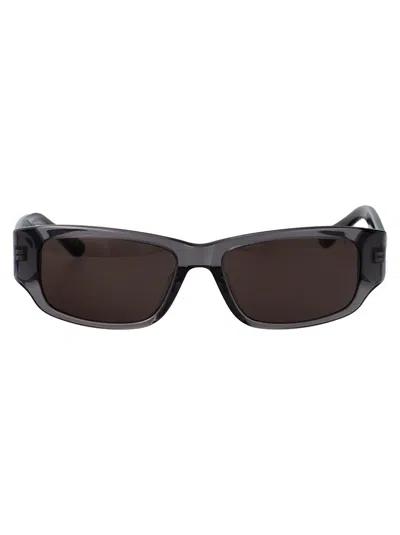 Balenciaga Acetate Grey Sunglasses In Black