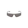 Balenciaga Acetate Mono Rectangle Sunglasses In Black
