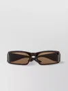 Balenciaga Acetate Sunglasses Rectangular Frame Dark Lenses In Black