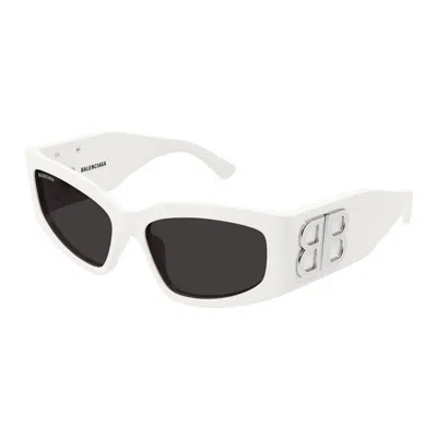 BALENCIAGA BALENCIAGA ACETATE WHITE SUNGLASSES