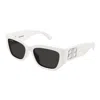 Balenciaga Acetate White Sunglasses In White
